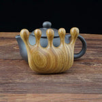Lược mát xa gỗ đàn hương xanh, 8x6cm