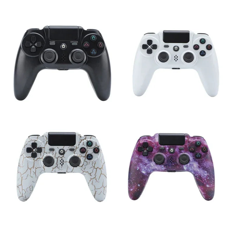 Tay cầm chơi game không dây ZR486 cho PS4, Trắng, Đen, Burst, Tím bầu trời sao