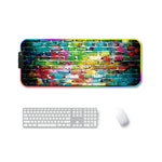 Bàn di chuột cao su chuyển nhiệt RGB phát sáng chống trượt F-01, 250x350x3mm, 250x350x4mm, 260x390x3mm, 260x390x4mm, 300x350x3mm