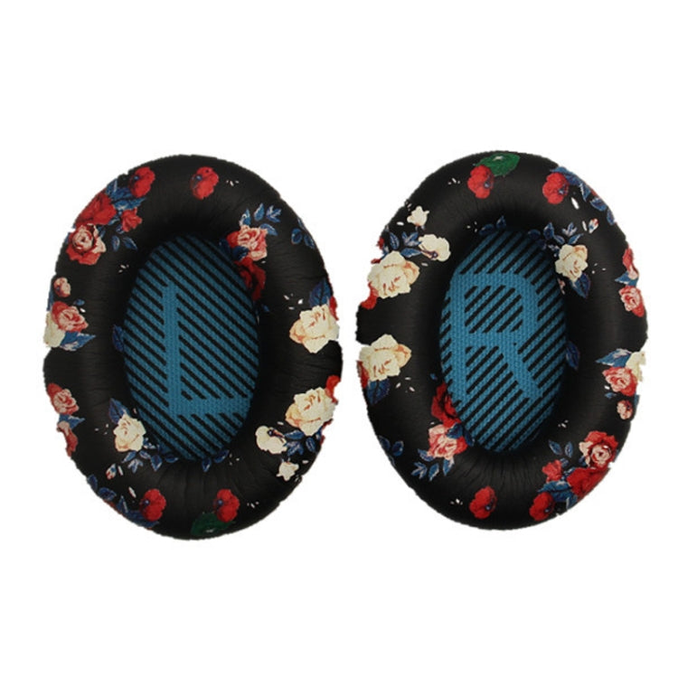 2 miếng bọc mút tai nghe cho BOSE QC15 / QC2 / QC25 / AE2 / AE2i, màu in + xanh dương LR, trắng + xanh dương LR, màu in + đen, đen + đen, trắng + đen, màu in + xám, kaki + xám, cà phê + xám, trắng + xám, xám + xám
