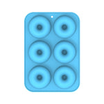 Dụng cụ nướng lò, khuôn bánh donut silicone, 8 khuôn nâu đều, 6 khuôn xanh đều, 6 khuôn tím đều, 6 khuôn xanh lá đều, 6 khuôn cam đều, 6 khuôn vàng đều, 6 khuôn đỏ đều