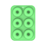 Dụng cụ nướng lò, khuôn bánh donut silicone, 8 khuôn nâu đều, 6 khuôn xanh đều, 6 khuôn tím đều, 6 khuôn xanh lá đều, 6 khuôn cam đều, 6 khuôn vàng đều, 6 khuôn đỏ đều