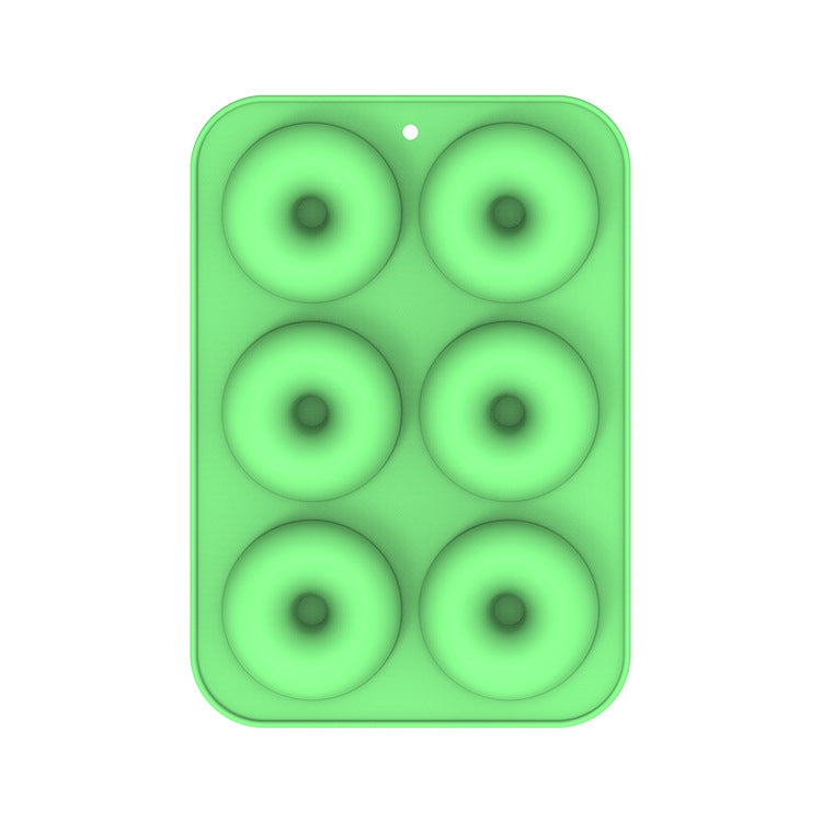 Dụng cụ nướng lò, khuôn bánh donut silicone, 8 khuôn nâu đều, 6 khuôn xanh đều, 6 khuôn tím đều, 6 khuôn xanh lá đều, 6 khuôn cam đều, 6 khuôn vàng đều, 6 khuôn đỏ đều