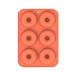 Dụng cụ nướng lò, khuôn bánh donut silicone, 8 khuôn nâu đều, 6 khuôn xanh đều, 6 khuôn tím đều, 6 khuôn xanh lá đều, 6 khuôn cam đều, 6 khuôn vàng đều, 6 khuôn đỏ đều