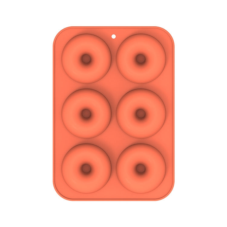 Dụng cụ nướng lò, khuôn bánh donut silicone, 8 khuôn nâu đều, 6 khuôn xanh đều, 6 khuôn tím đều, 6 khuôn xanh lá đều, 6 khuôn cam đều, 6 khuôn vàng đều, 6 khuôn đỏ đều