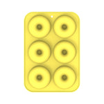 Dụng cụ nướng lò, khuôn bánh donut silicone, 8 khuôn nâu đều, 6 khuôn xanh đều, 6 khuôn tím đều, 6 khuôn xanh lá đều, 6 khuôn cam đều, 6 khuôn vàng đều, 6 khuôn đỏ đều