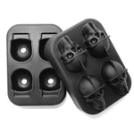 Khuôn đá silicone cho quầy bar whiskey, 6 ô vuông có nắp, 8 ô vuông có nắp, 4 ô sọ đầu lâu, 4 ô vuông có nắp, 37 ô tổ ong có nắp, 13 ô tổ ong có nắp, 15 ô vuông có nắp, phễu hình thỏ