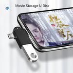 10 cái LI-09 USB 3.0 cái sang USB-C / Type-C + Micro USB đực đa chức năng OTG Adapter có dây đeo, màu đen, vàng, bạc, vàng hồng