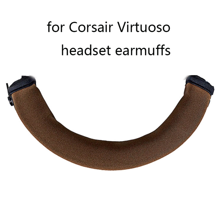 2 miếng bảo vệ băng đầu cho Corsair Virtuoso RGB, màu đen, nâu, xám