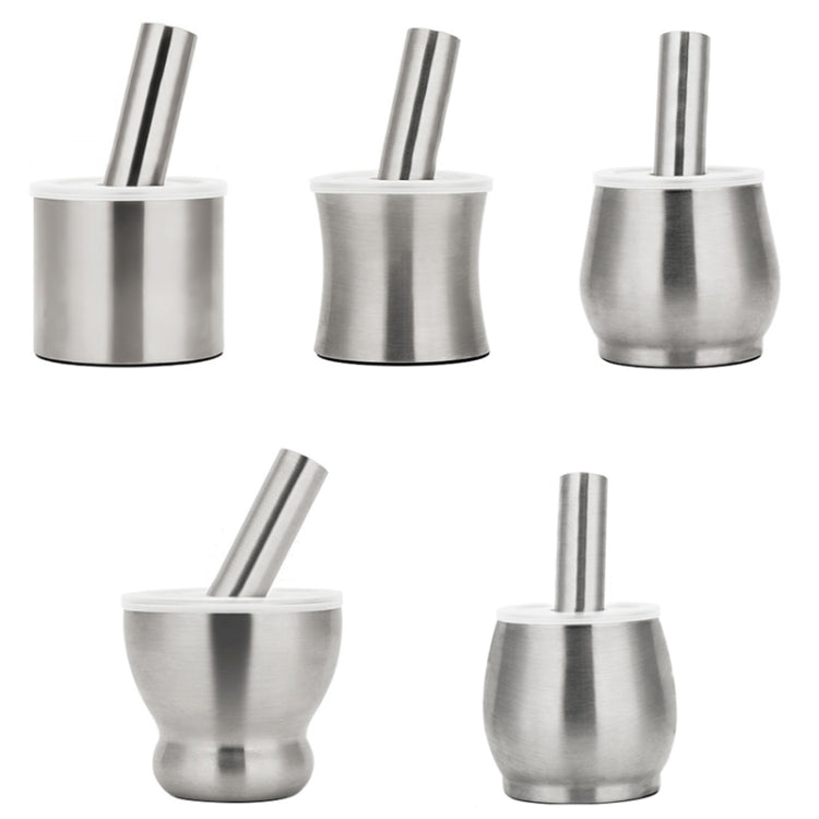 Dụng cụ nghiền tỏi, gia vị, đậu, hạt bằng thép không gỉ 304 nhà bếp, hình thẳng, hình eo, hình trống, hình bát lớn, hình trống lớn