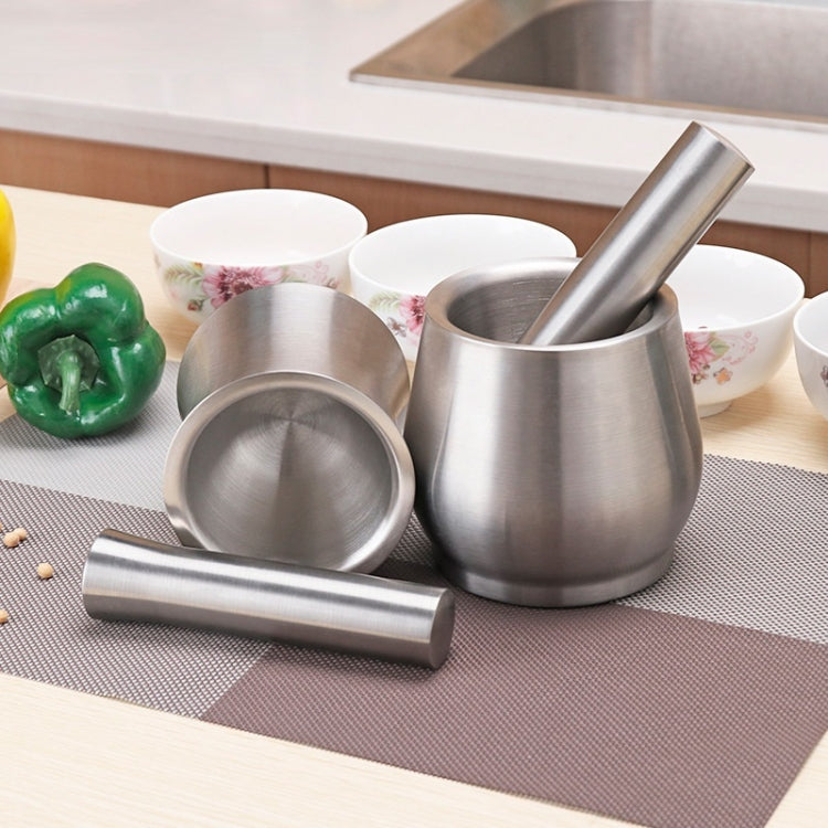 Dụng cụ nghiền tỏi, gia vị, đậu, hạt bằng thép không gỉ 304 nhà bếp, hình thẳng, hình eo, hình trống, hình bát lớn, hình trống lớn
