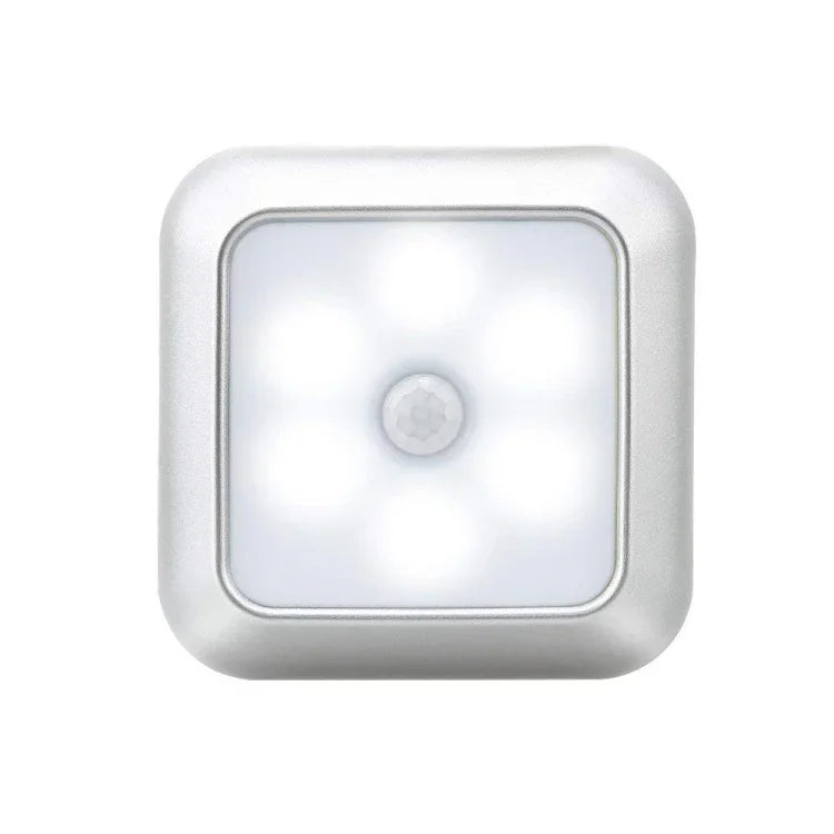 1143 Đèn Ngủ Cảm Ứng Cơ Thể Người Nhà Thông Minh, Ánh Sáng Trắng Bạc, Ánh Sáng Ấm Bạc, Vỏ Trắng Ánh Sáng Trắng, Vỏ Trắng Ánh Sáng Ấm