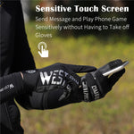 Găng tay thể thao đi xe đạp WEST BIKING YP0211214 dài ngón giảm sốc chống trượt cảm ứng, M, L, XL