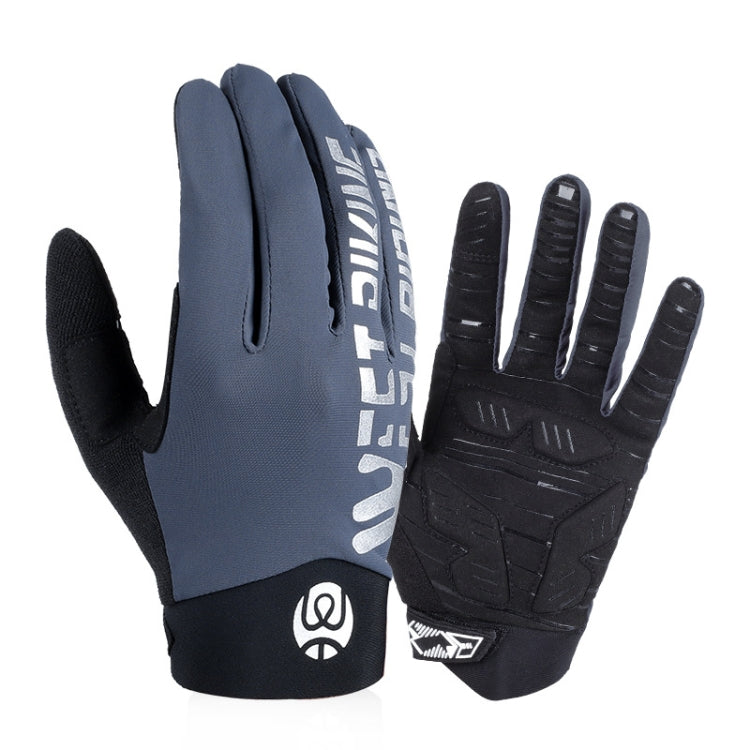 Găng tay thể thao đi xe đạp WEST BIKING YP0211214 dài ngón giảm sốc chống trượt cảm ứng, M, L, XL