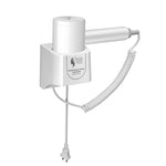 Máy sấy tóc treo tường công suất cao cho khách sạn, máy sấy tóc gia đình, phích cắm CN, màu trắng, đen, máy sấy tóc khách sạn màu trắng