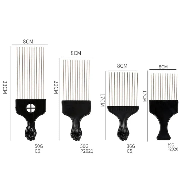 3 cái Lược cắt tóc nhọn bằng thép dầu P2020, P2021, C6, C5