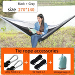 Võng Ngoài Trời Vải Dù Nylon Du Lịch Cắm Trại Đu Quay, Kiểu Dáng:, 2.7m x 1.4m (Đen+Xám), 3m x 2m (Đen+Xám), 2.7m x 1.4m (Đen+Đỏ), 3m x 2m (Đen+Đỏ), 2.7m x 1.4m (Đỏ+Xanh Da Trời), 3m x 2m (Đỏ+Xanh Da Trời), 2.7m x 1.4m (Xanh Hoàng Gia+Xám Đậm)