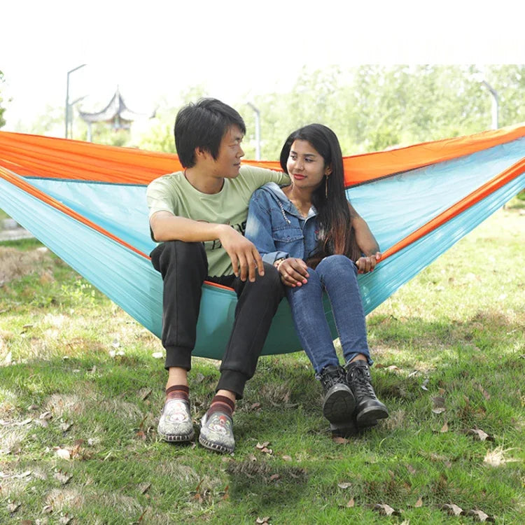 Võng Ngoài Trời Vải Dù Nylon Du Lịch Cắm Trại Đu Quay, Kiểu Dáng:, 2.7m x 1.4m (Đen+Xám), 3m x 2m (Đen+Xám), 2.7m x 1.4m (Đen+Đỏ), 3m x 2m (Đen+Đỏ), 2.7m x 1.4m (Đỏ+Xanh Da Trời), 3m x 2m (Đỏ+Xanh Da Trời), 2.7m x 1.4m (Xanh Hoàng Gia+Xám Đậm)