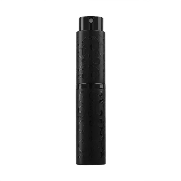 Bộ 2 chai nước hoa xoay khắc nổi, chai kim loại xịt cồn tiệt trùng, dung tích 10ml