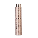 Bộ 2 chai nước hoa xoay khắc nổi, chai kim loại xịt cồn tiệt trùng, dung tích 10ml