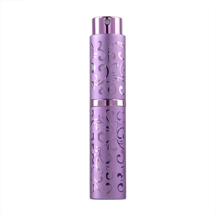 Bộ 2 chai nước hoa xoay khắc nổi, chai kim loại xịt cồn tiệt trùng, dung tích 10ml