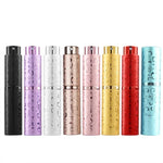 Bộ 2 chai nước hoa xoay khắc nổi, chai kim loại xịt cồn tiệt trùng, dung tích 10ml