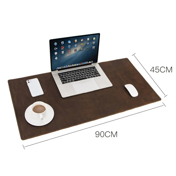 Miếng lót bàn làm việc CF9011 da ngựa điên phong cách cổ điển cho máy tính xách tay, bàn di chuột máy tính để bàn chống trượt kích thước lớn