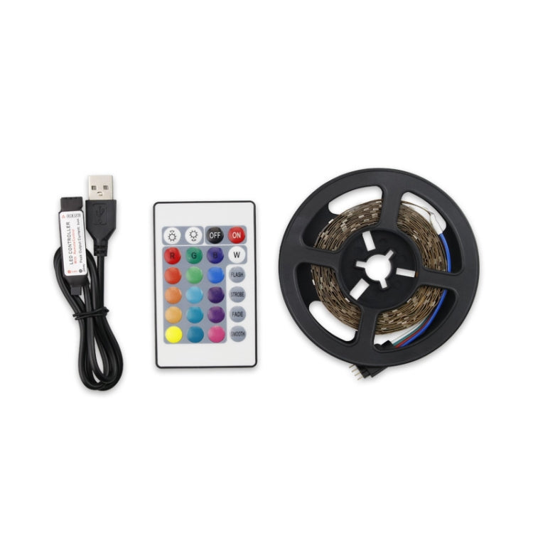 Dải đèn LED 16 màu điều khiển từ xa RGB, dây đèn USB Symphony Neon trang trí ánh sáng mềm mại, 3m, 4m