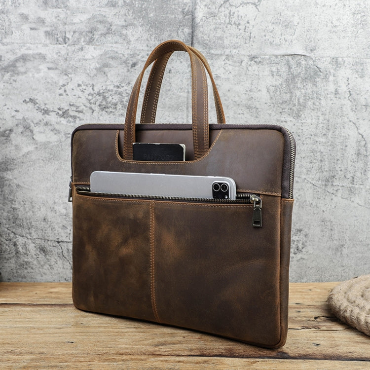 TÚI XÁCH LAPTOP DA NGỰA ĐIÊN ĐẢO ĐA NĂNG CONTACTS FAMILY CF3010 dành cho MacBook Pro 16 inch, dành cho MacBook Pro 16 inch
