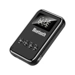 Bộ thu phát Bluetooth 5.0 2 trong 1 cho máy tính, loa, xe hơi FM, màu đen