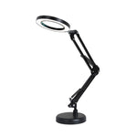 Đèn kính lúp 8X cho làm đẹp, móng tay, xăm hình, sửa chữa, đèn đọc văn phòng, không kính lúp (đen), có kính lúp (đen)
