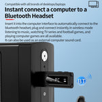 Bộ chuyển đổi Bluetooth 5.0 USB cho xe hơi Bộ thu FM + AUX Âm thanh đầu ra kép Bộ phát stereo, K9 Đen