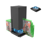 JYS X133 Đế Tản Nhiệt Đa Năng + Hộp Đựng Đĩa Game Cho Máy Chủ XBOX Series X, JYS X133