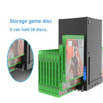 JYS X133 Đế Tản Nhiệt Đa Năng + Hộp Đựng Đĩa Game Cho Máy Chủ XBOX Series X, JYS X133