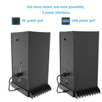 JYS X133 Đế Tản Nhiệt Đa Năng + Hộp Đựng Đĩa Game Cho Máy Chủ XBOX Series X, JYS X133