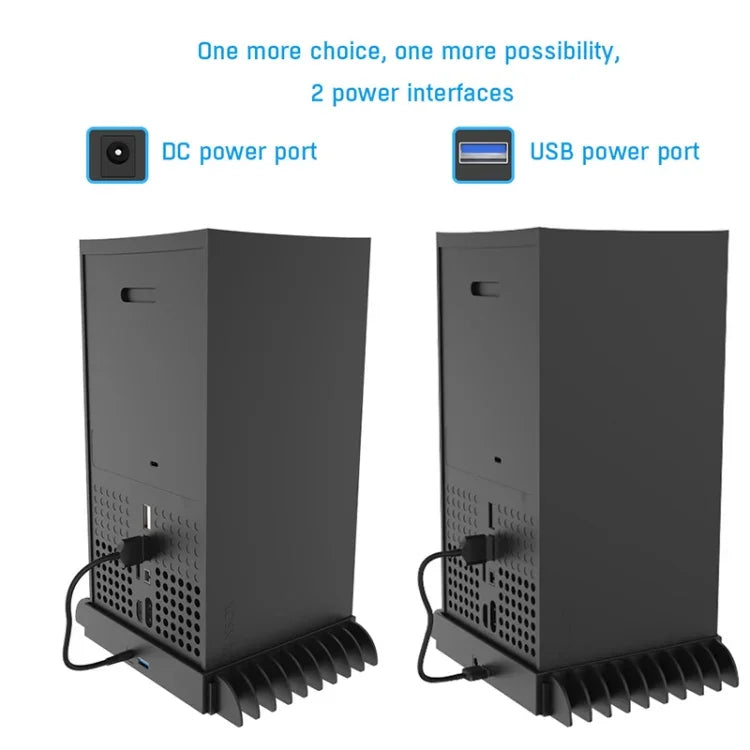 JYS X133 Đế Tản Nhiệt Đa Năng + Hộp Đựng Đĩa Game Cho Máy Chủ XBOX Series X, JYS X133