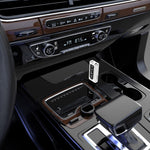 Bộ chuyển đổi Bluetooth 5.0 USB cho xe hơi Bộ thu FM + AUX Âm thanh đầu ra kép Bộ phát stereo, K9 Trắng