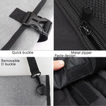Túi đựng dụng cụ dao đầu bếp WESSLECO bằng vải Oxford, túi đựng dao màu xám WESSLECO