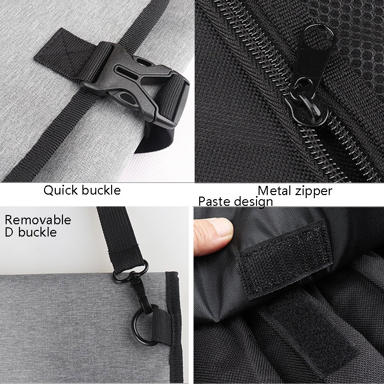 Túi đựng dụng cụ dao đầu bếp WESSLECO bằng vải Oxford, túi đựng dao màu xám WESSLECO