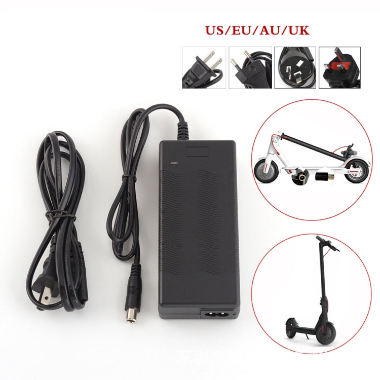 THGX-4202 42V / 2A Cổng sạc DC 5.5mm Bộ chuyển đổi nguồn xe điện đa năng Sạc pin lithium cho Xiaomi Mijia M365 & Ninebot ES2 / ES4, Phích cắm EU, Phích cắm US, Phích cắm UK, Phích cắm AU