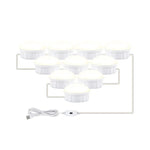Đèn Gương Trang Điểm LED Đèn Chiếu Sáng Làm Đẹp Cảm Ứng Quét Tay Đèn Trước Gương, 2 Bóng, 6 Bóng, 10 Bóng, 14 Bóng