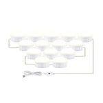 Đèn Gương Trang Điểm LED Đèn Chiếu Sáng Làm Đẹp Cảm Ứng Quét Tay Đèn Trước Gương, 2 Bóng, 6 Bóng, 10 Bóng, 14 Bóng