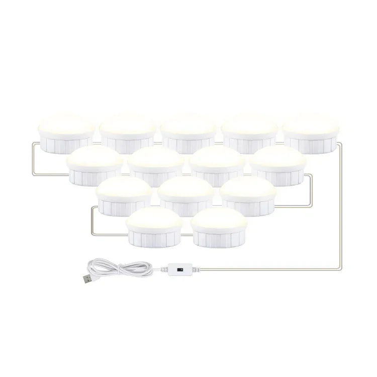 Đèn Gương Trang Điểm LED Đèn Chiếu Sáng Làm Đẹp Cảm Ứng Quét Tay Đèn Trước Gương, 2 Bóng, 6 Bóng, 10 Bóng, 14 Bóng