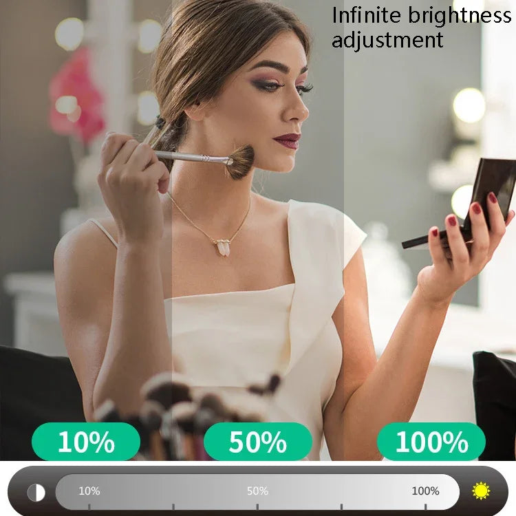 Đèn Trang Điểm LED Đèn Trước Gương Làm Đẹp Đèn Chiếu Sáng Cảm Ứng Quét Tay, 2 Bóng, 6 Bóng, 10 Bóng, 14 Bóng