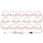 Đèn Trang Điểm LED Đèn Trước Gương Làm Đẹp Đèn Chiếu Sáng Cảm Ứng Quét Tay, 2 Bóng, 6 Bóng, 10 Bóng, 14 Bóng