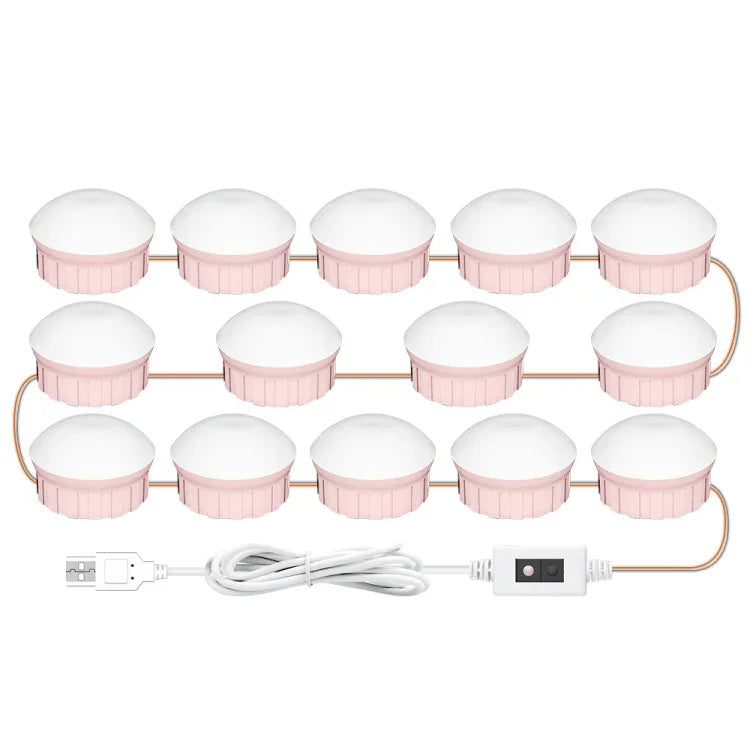 Đèn Trang Điểm LED Đèn Trước Gương Làm Đẹp Đèn Chiếu Sáng Cảm Ứng Quét Tay, 2 Bóng, 6 Bóng, 10 Bóng, 14 Bóng