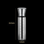 Máy xay muối biển và tiêu bằng thép không gỉ 304, máy xay tiêu và cà phê thủ công dung tích 450ml