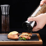Máy xay muối biển và tiêu bằng thép không gỉ 304, máy xay tiêu và cà phê thủ công dung tích 450ml