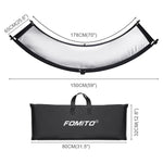 Bảng Phản Chiếu Studio Ảnh U-Shaped FOMITO 4 Trong 1 Vàng Bạc Trắng Đen, Bảng Phản Chiếu U-Shaped 4 trong 1