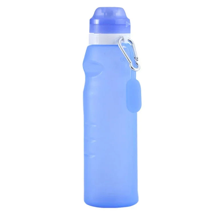 Cốc Gấp Silicone 600ml XC-282 Dùng Cho Cắm Trại Đạp Xe Thể Thao, Màu Trắng, Hồng, Xanh Dương, Màu Bưởi